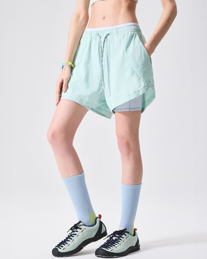 Outdoor Women Reflective Breathable Sports Hiking Shorts