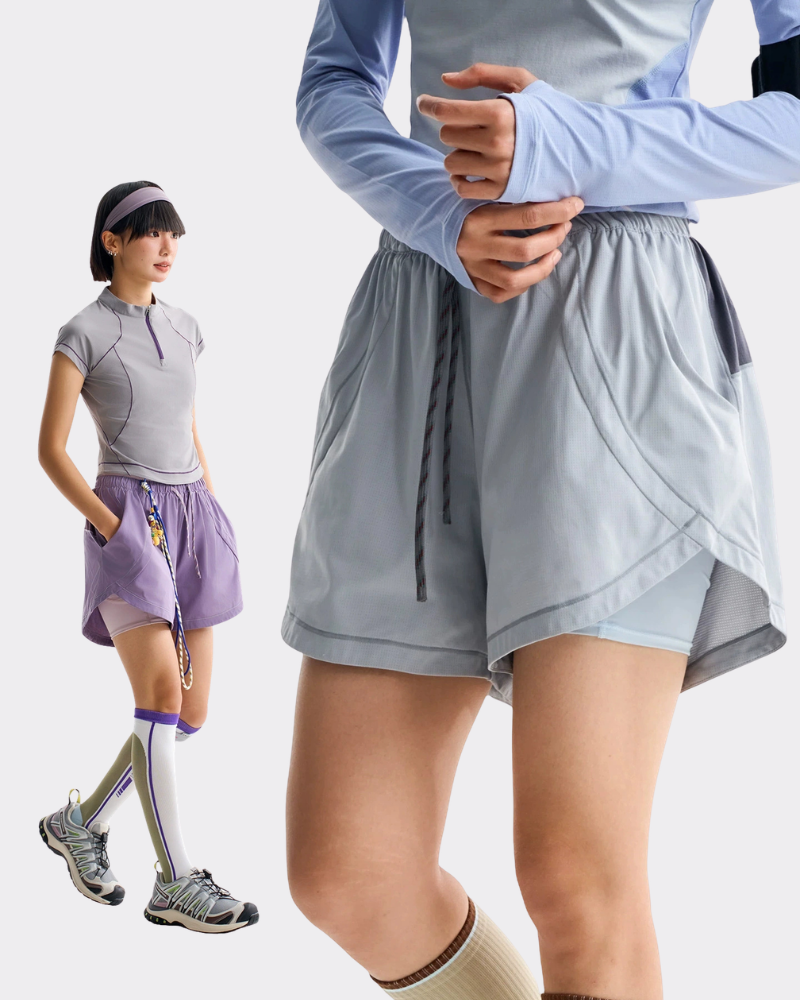 Outdoor Women Reflective Breathable Sports Hiking Shorts