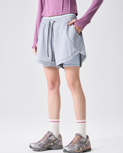 Outdoor Women Reflective Breathable Sports Hiking Shorts