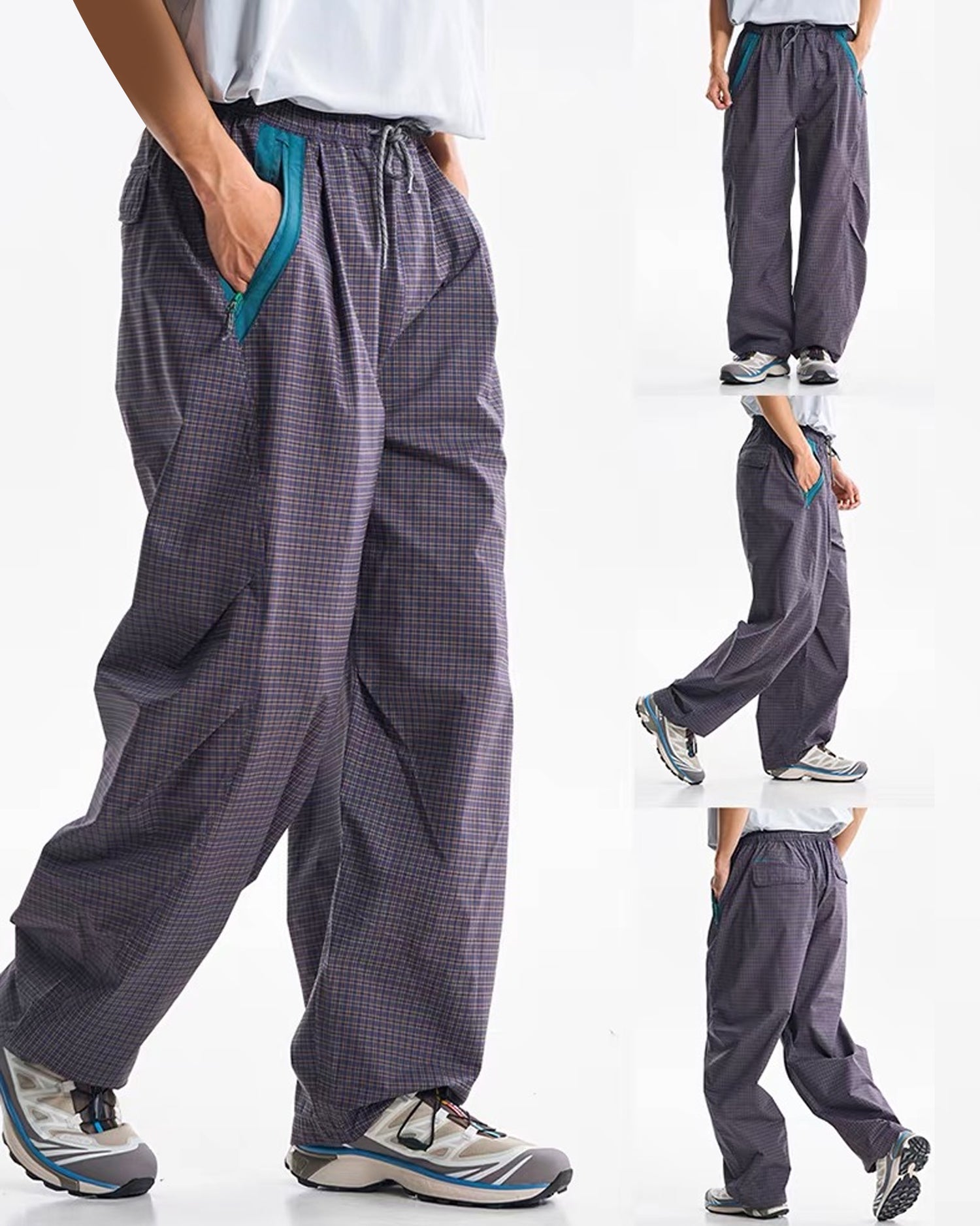 Outdoor Active Unisex Curved Leg Hiking Cargo Pants