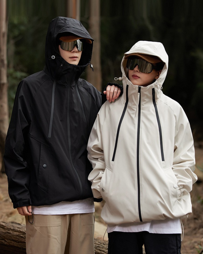 Outdoor Couple Camping Waterproof Jacket