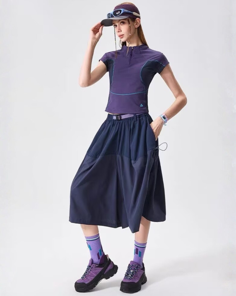 Outdoor Hiking Camping Versatile Cargo Skirt Pants