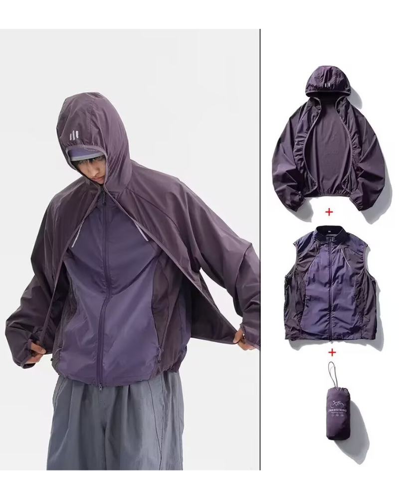 Outdoor Hiking Cycling Two-Piece Couple Sun Protection Jacket