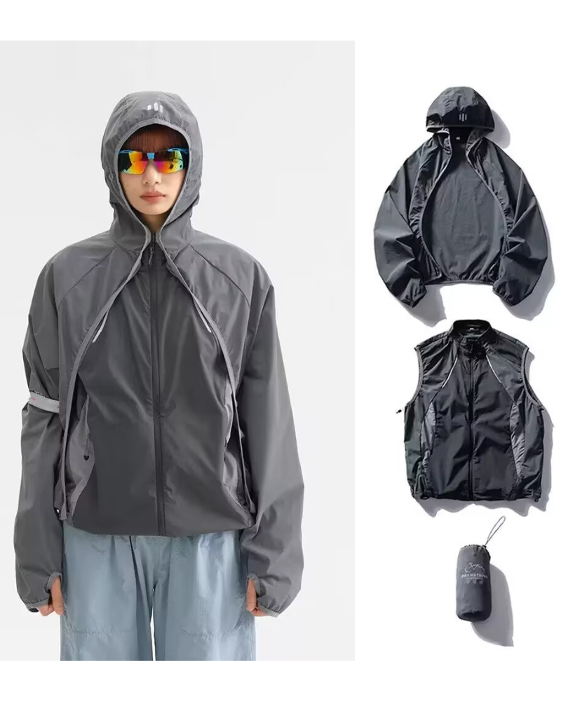 Outdoor Hiking Cycling Two-Piece Couple Sun Protection Jacket