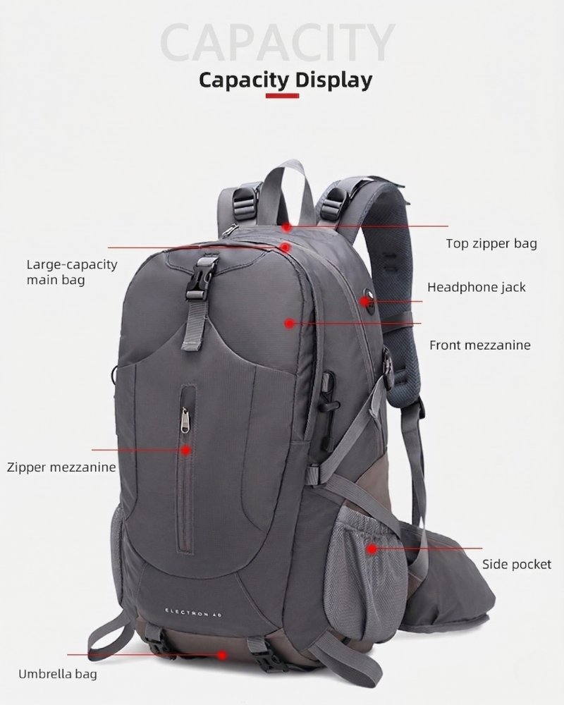 Outdoor Large-Capacity Mountaineering &amp; Hiking Backpack