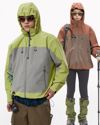 Outdoor Unisex Hiking Camping Waterproof 3-in-1 Jacket