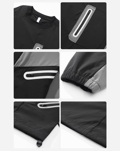 Outdoor Unisex Water-Resistant Technical Pullover Sweatshirt