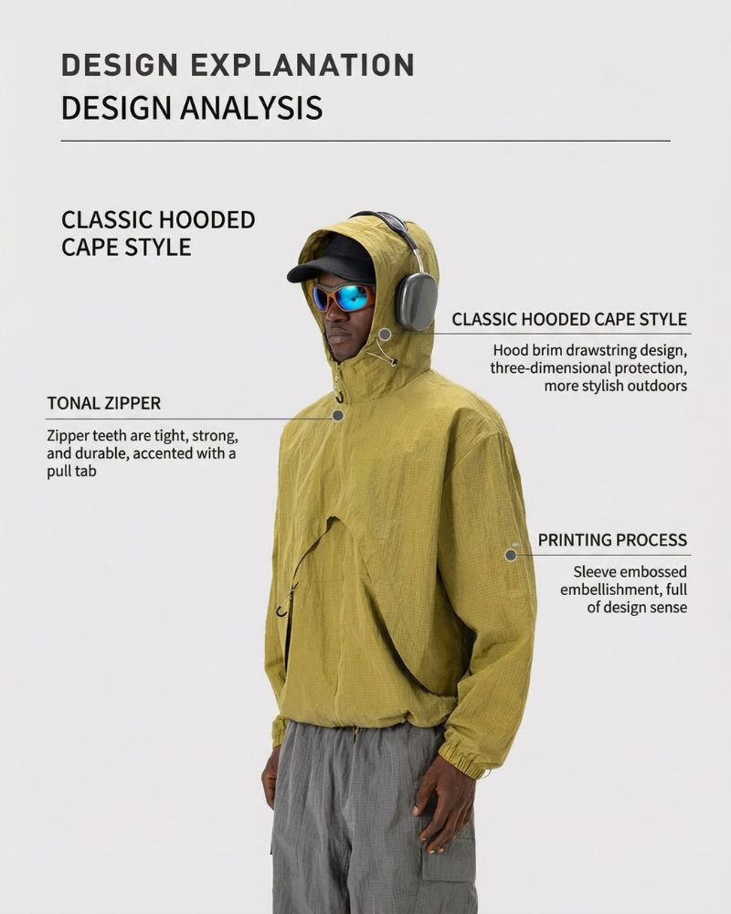 Outdoor Water-Repellent 2-in-1 Modular Jacket