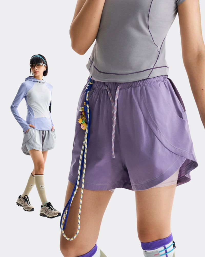 Outdoor Women Reflective Breathable Sports Hiking Shorts