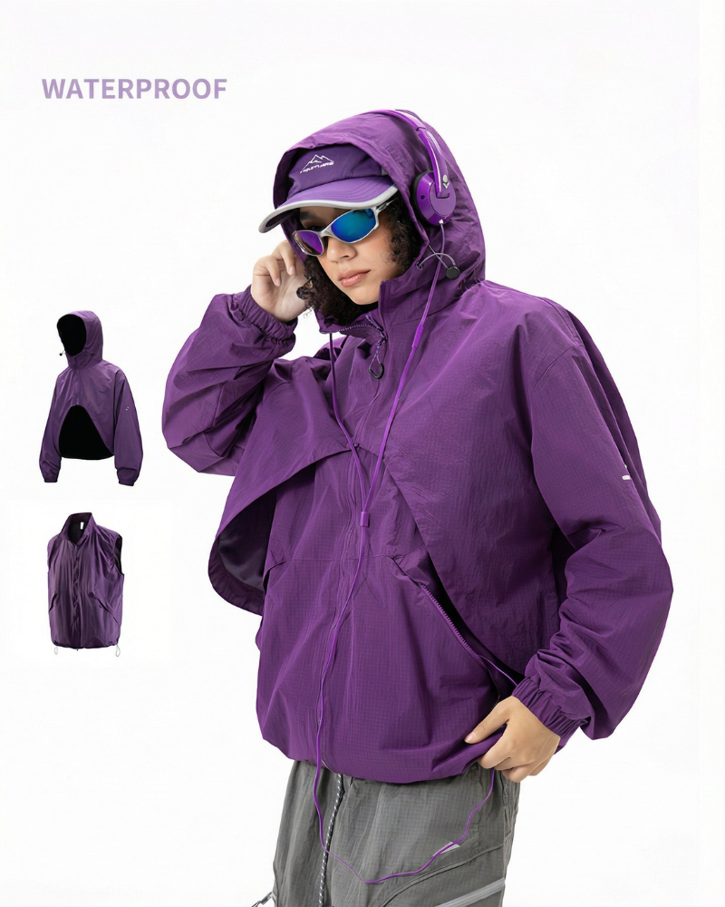 Outdoor Water-Repellent 2-in-1 Modular Jacket