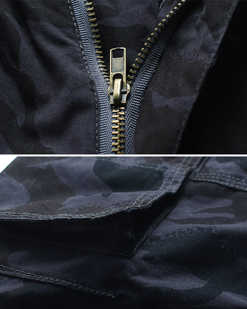 Oversize Long Camo Cargo Shorts