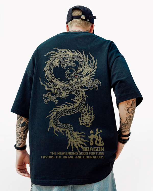 Oversize Streetwear Dragon T-Shirt