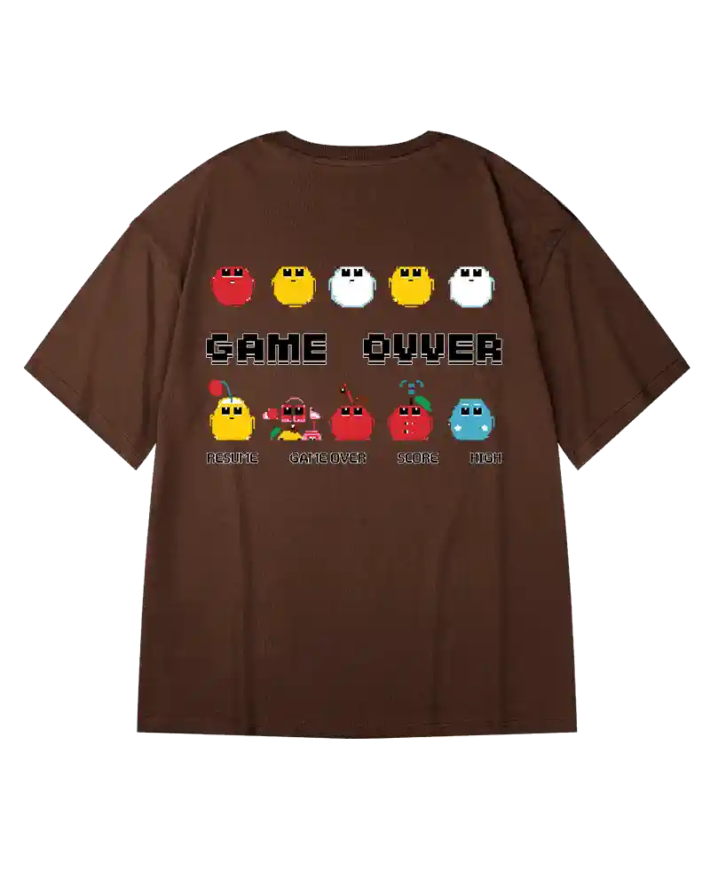 Oversize Streetwear Game Over T-Shirt