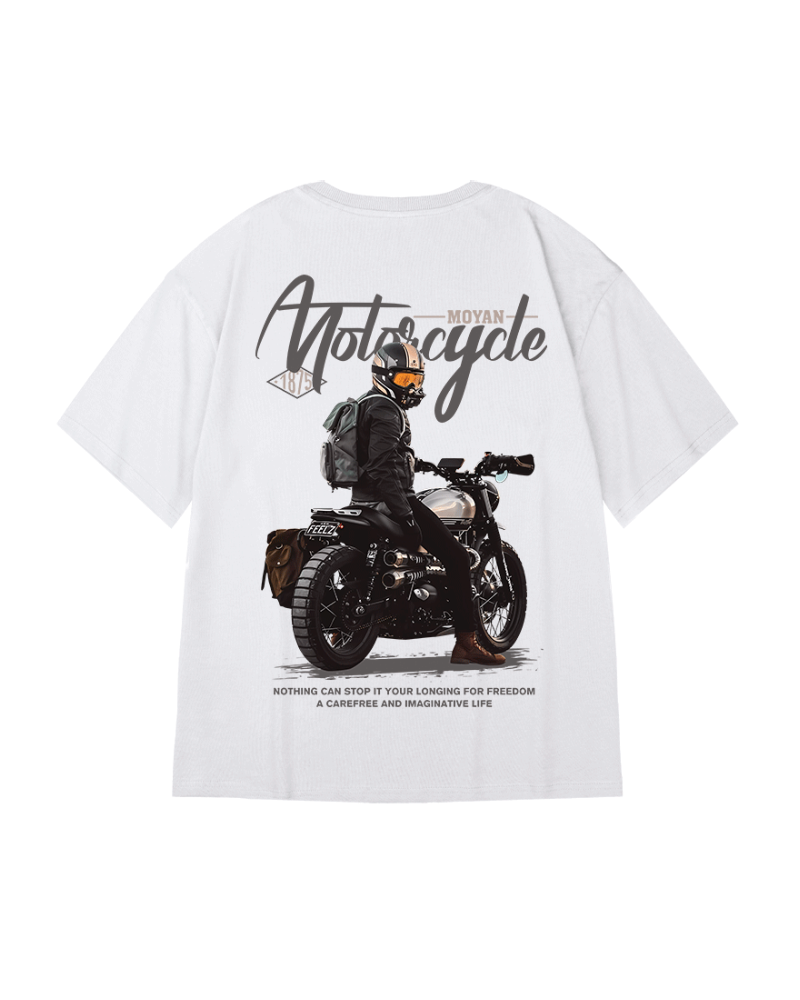Oversize Streetwear Motorcycle Rider T-Shirt