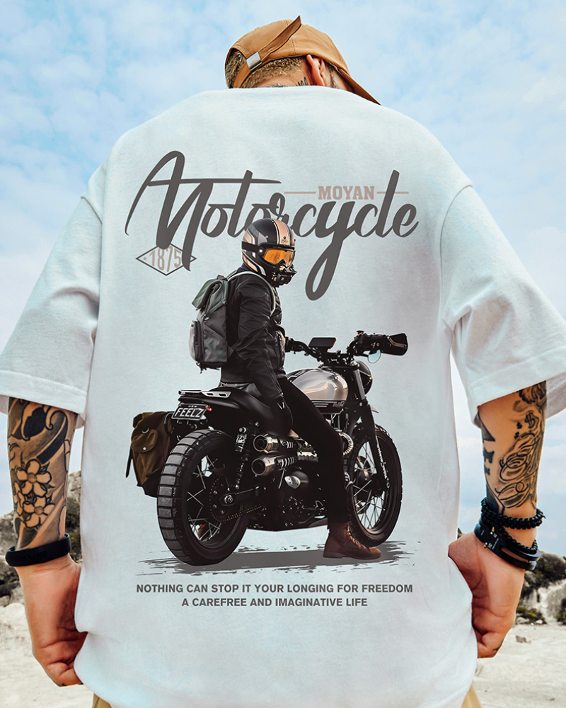 Oversize Streetwear Motorcycle Rider T-Shirt