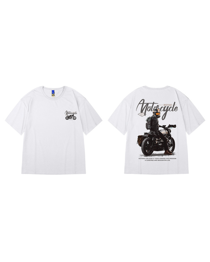 Oversize Streetwear Motorcycle Rider T-Shirt