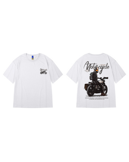 Oversize Streetwear Motorcycle Rider T-Shirt