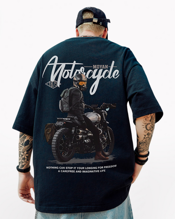 Oversize Streetwear Motorcycle Rider T-Shirt