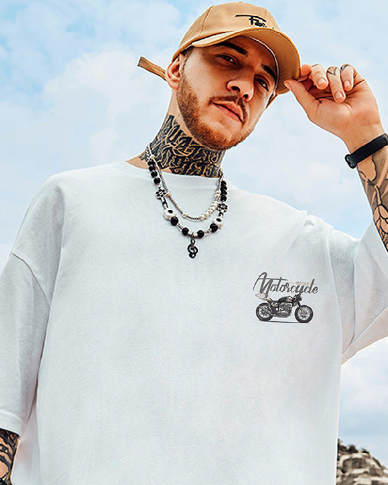 Oversize Streetwear Motorcycle Rider T-Shirt