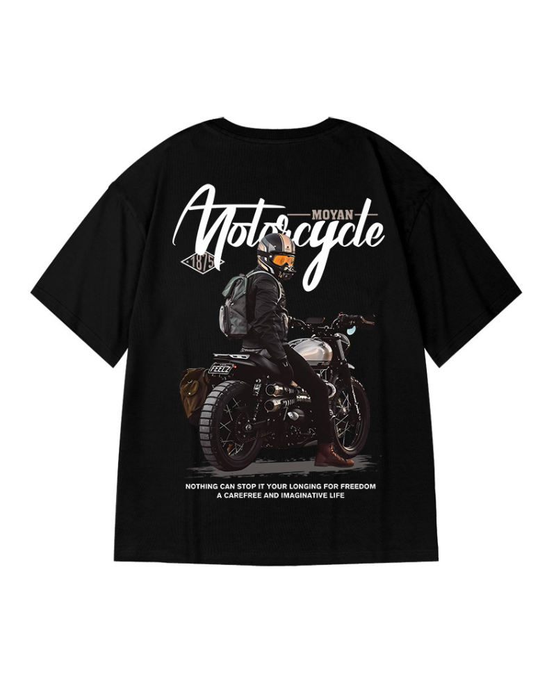 Oversize Streetwear Motorcycle Rider T-Shirt