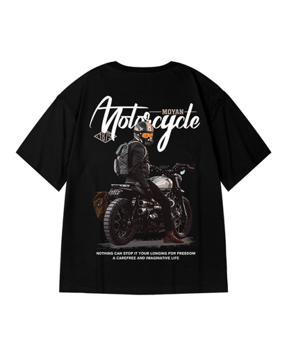 Oversize Streetwear Motorcycle Rider T-Shirt