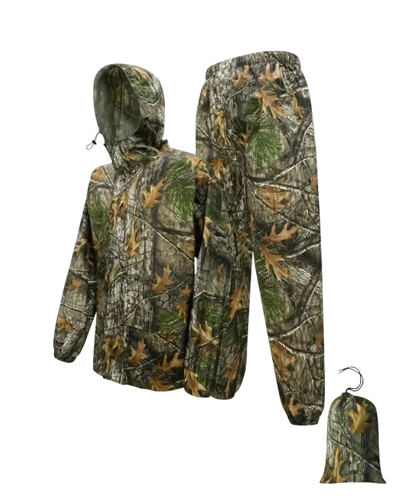Outdoor Multi-Functional Cargo Hooded Rain Poncho