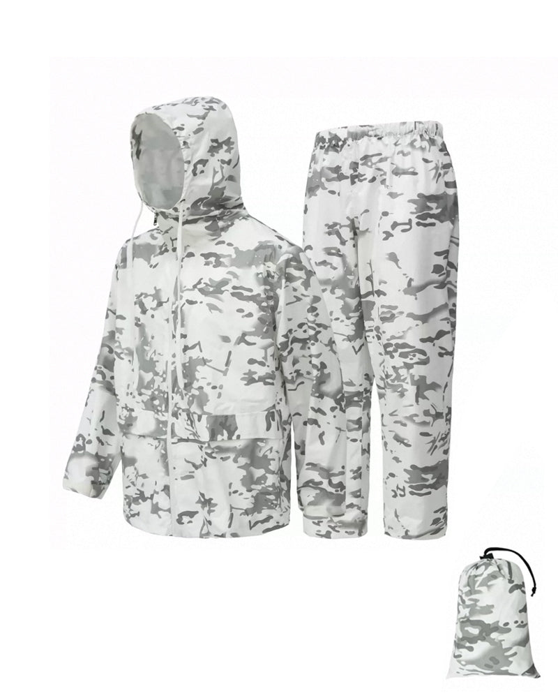 Outdoor Multi-Functional Cargo Hooded Rain Poncho