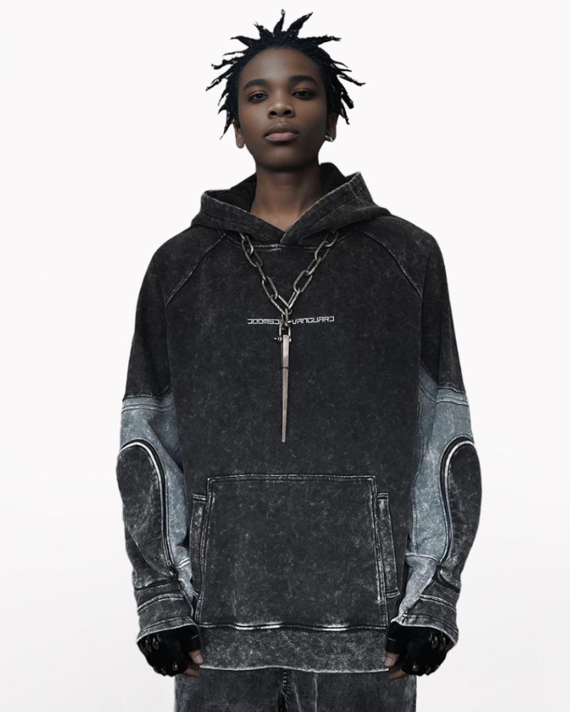 Post-Apocalyptic Tactical Pocket Washed Hoodie