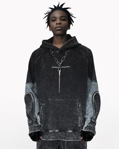Post-Apocalyptic Tactical Pocket Washed Hoodie