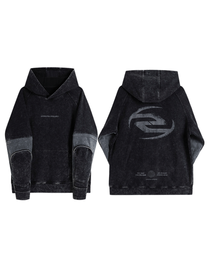 Post-Apocalyptic Tactical Pocket Washed Hoodie