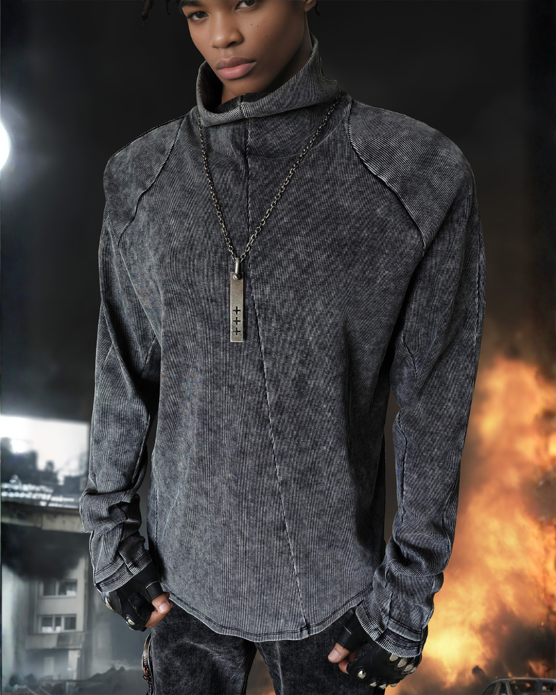 Post-Apocalyptic Turtleneck Base-Layer Sweatshirt