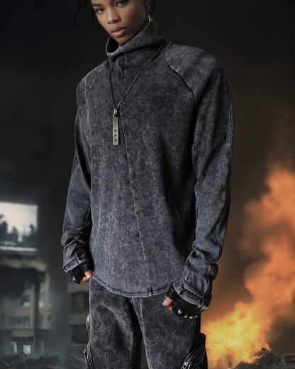 Post-Apocalyptic Turtleneck Base-Layer Sweatshirt