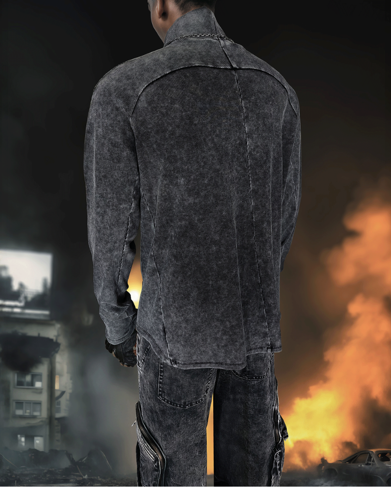 Post-Apocalyptic Turtleneck Base-Layer Sweatshirt