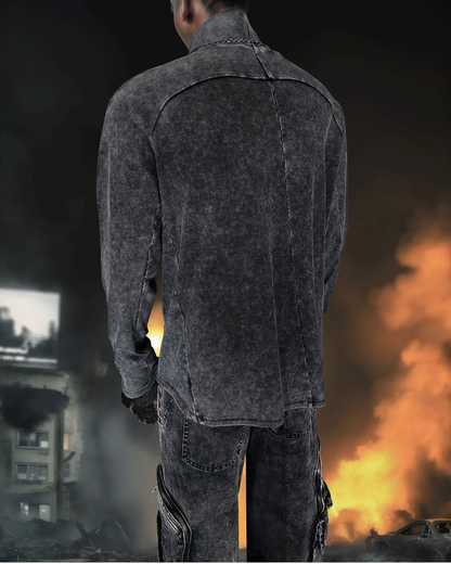 Post-Apocalyptic Turtleneck Base-Layer Sweatshirt