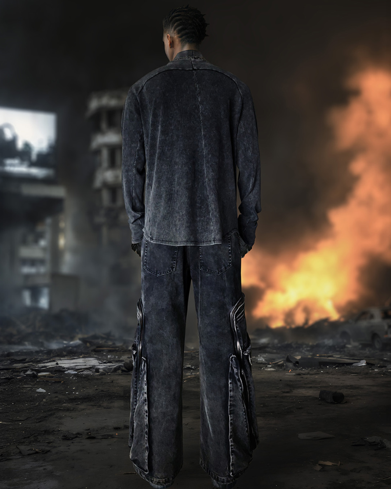 Post-Apocalyptic Turtleneck Base-Layer Sweatshirt