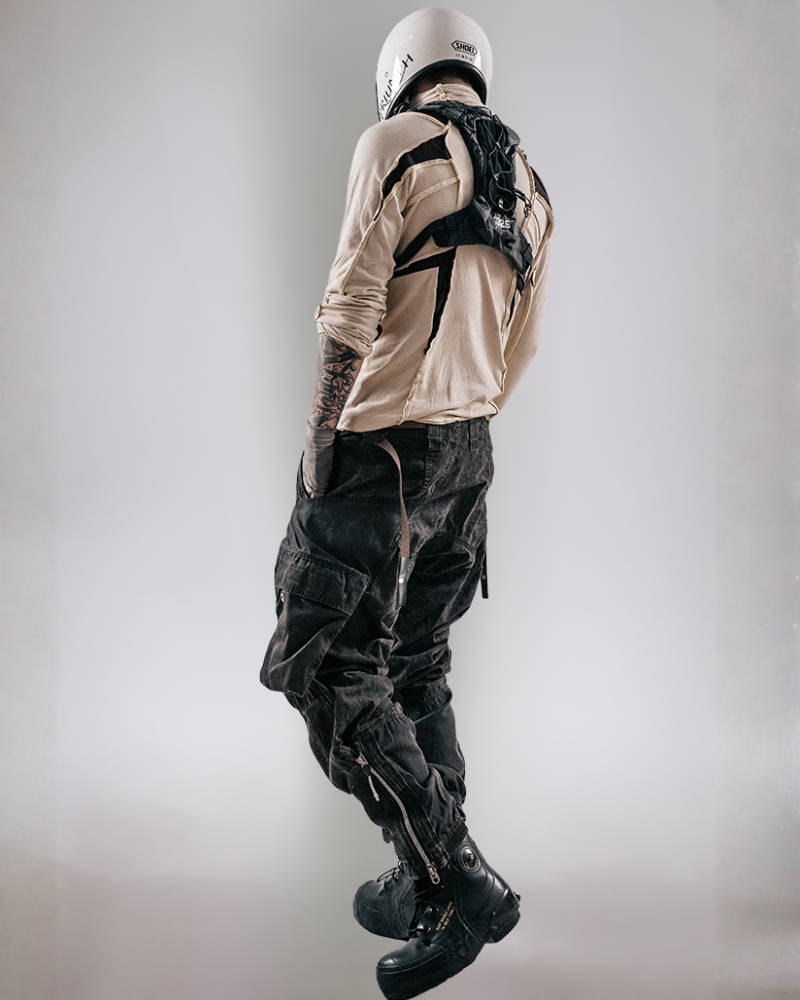 Post-Apocalyptic Distressed Wasteland Tactical Cargo Pants