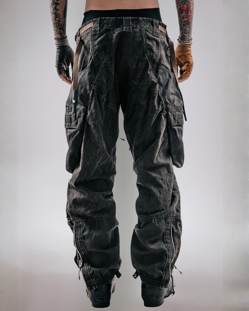 Post-Apocalyptic Distressed Wasteland Tactical Cargo Pants