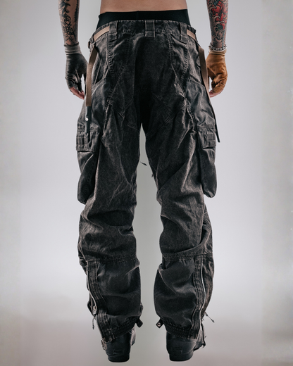 Post-Apocalyptic Distressed Wasteland Tactical Cargo Pants