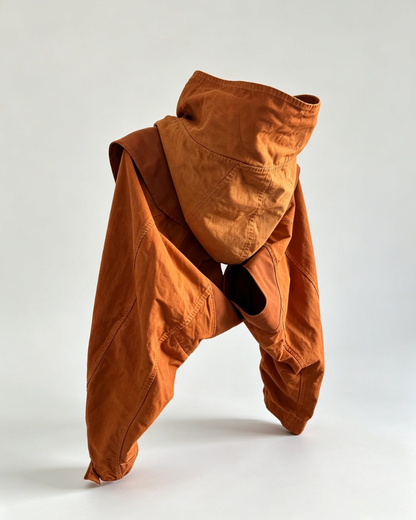 Post-Apocalyptic Tactical Wash Hooded Cape