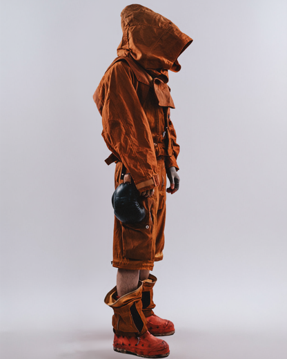 Post-Apocalyptic Tactical Wash Hooded Cape