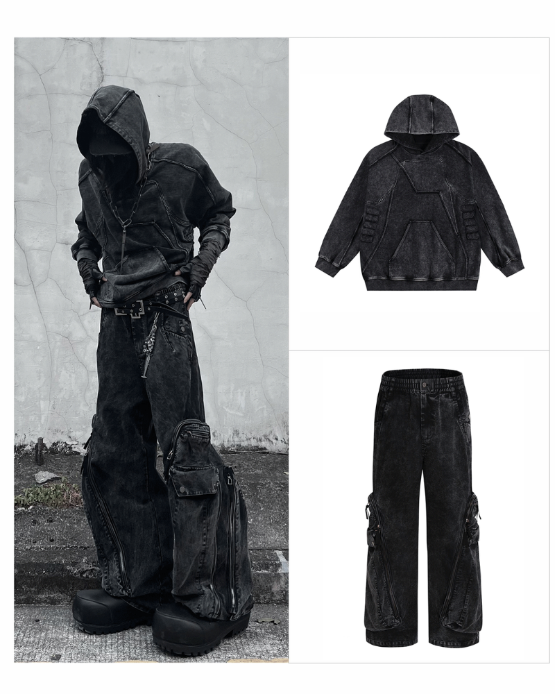 Post-Apocalyptic Washed l Multi-Pocket Cargo Jeans