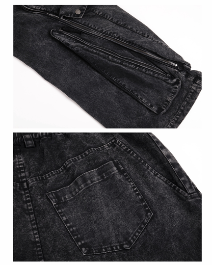 Post-Apocalyptic Washed l Multi-Pocket Cargo Jeans