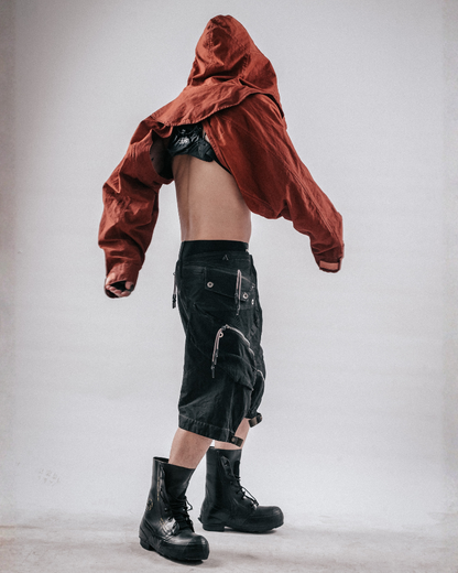 Post-Apocalyptic Wasteland Distressed Cargo Shorts