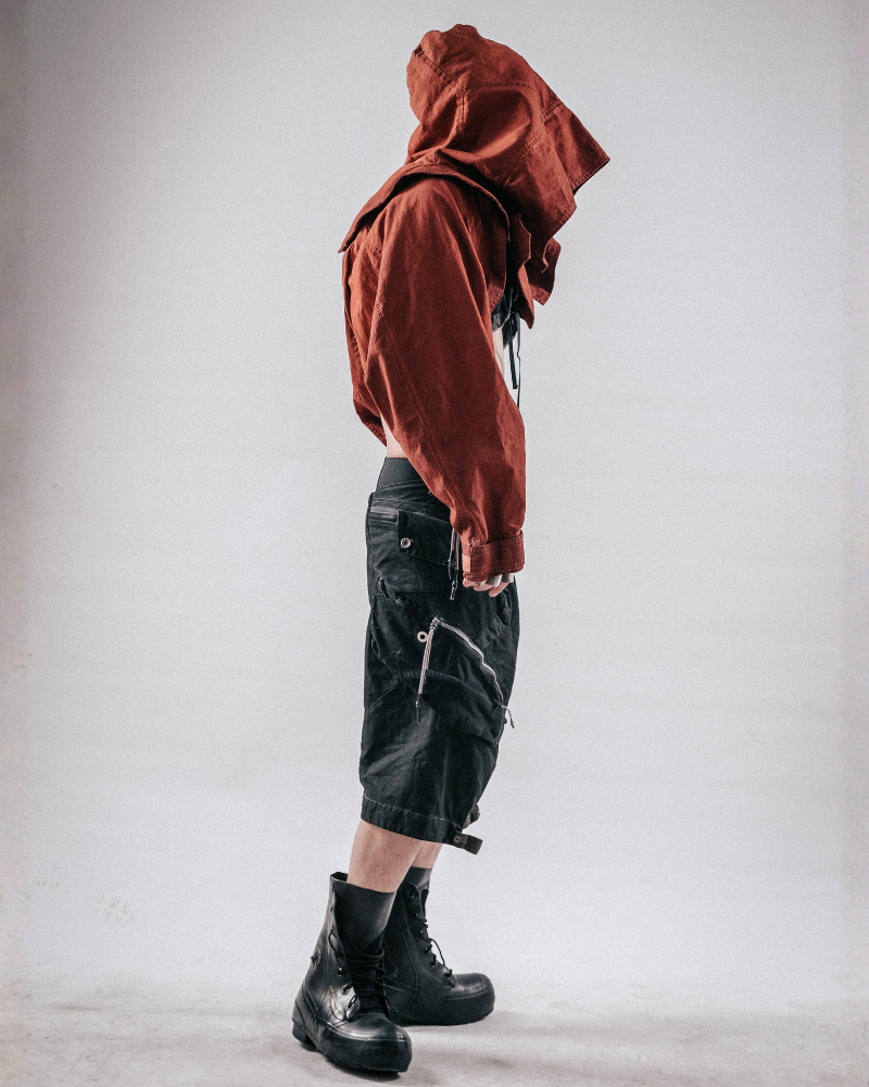 Post-Apocalyptic Wasteland Distressed Cargo Shorts
