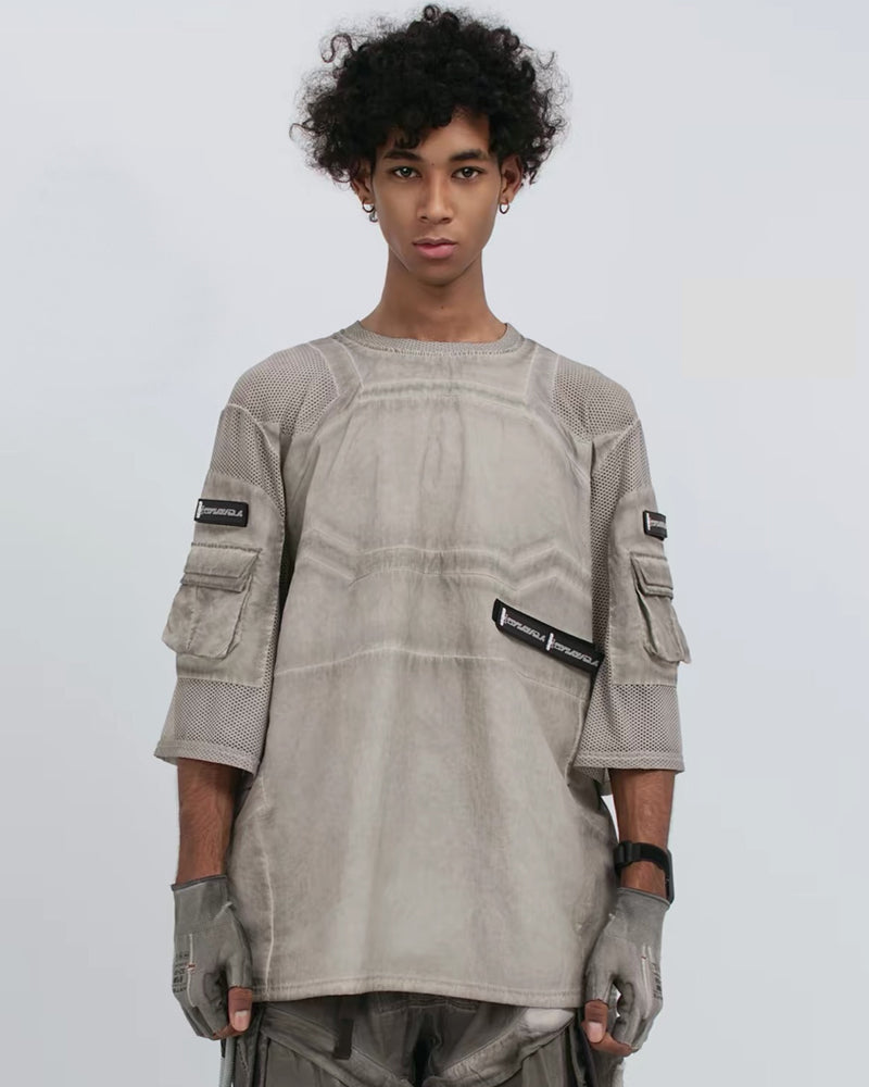 Post-Apocalyptic Wasteland Mesh Half-Sleeve T-Shirt