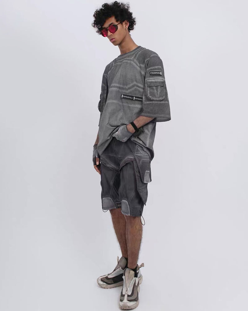 Post-Apocalyptic Wasteland Mesh Half-Sleeve T-Shirt