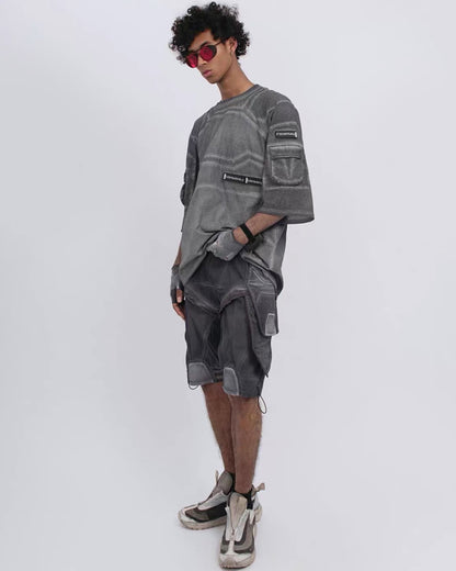 Post-Apocalyptic Wasteland Mesh Half-Sleeve T-Shirt