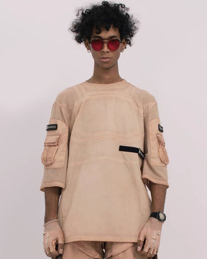 Post-Apocalyptic Wasteland Mesh Half-Sleeve T-Shirt