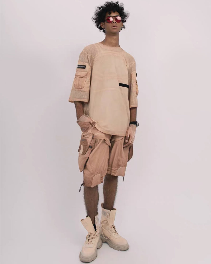 Post-Apocalyptic Wasteland Mesh Half-Sleeve T-Shirt