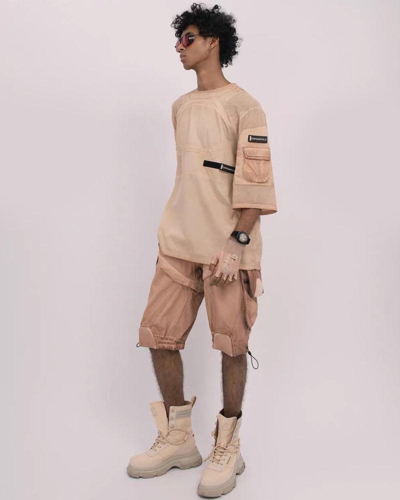 Post-Apocalyptic Wasteland Mesh Half-Sleeve T-Shirt